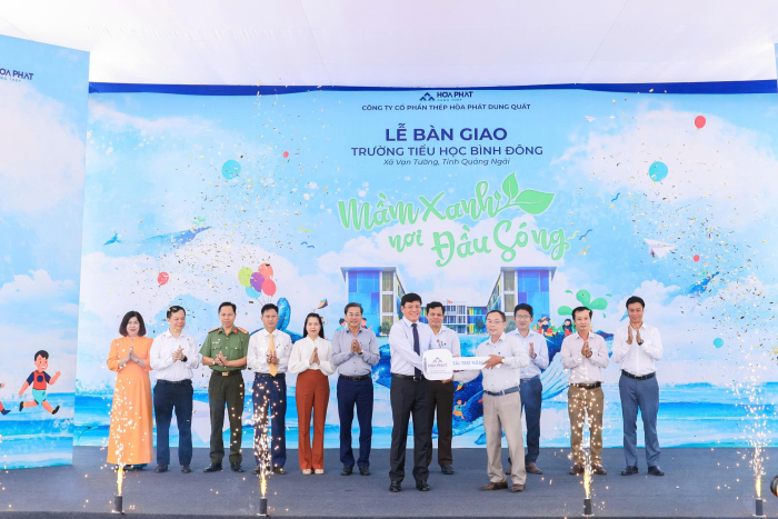 Hòa Phát bàn giao ngôi trường trị giá 42 tỷ đồng cho tỉnh Quảng Ngãi, thực hiện trách nhiệm xã hội của Soi kèo World Cup hôm nay